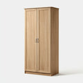 Armoire de chambre 2 portes chêne clair 80 x 52 x 180 cm panneaux de particules mélaminés rectangulaire